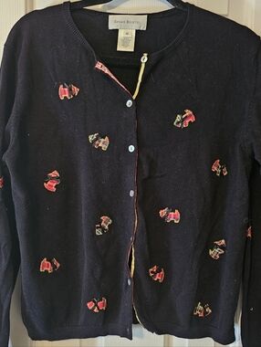 Susan Bristol Vintage Black Cardigan